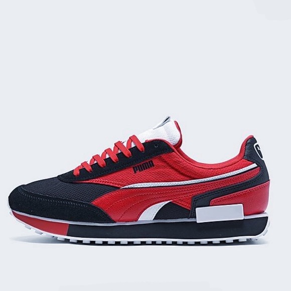 Puma Shoes Boys Puma Future Rider Radar Jr Casual Sneakers Blackredwhite 6c Poshmark